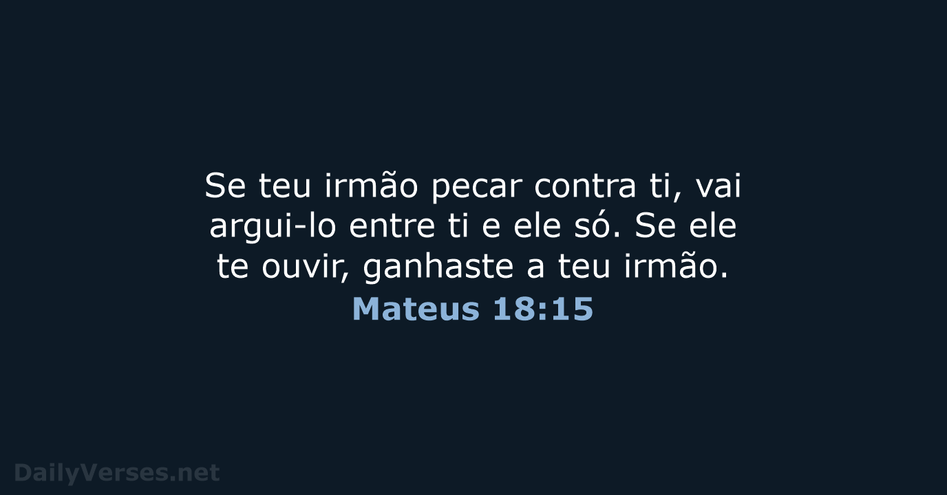 Mateus 18:15 - ARA