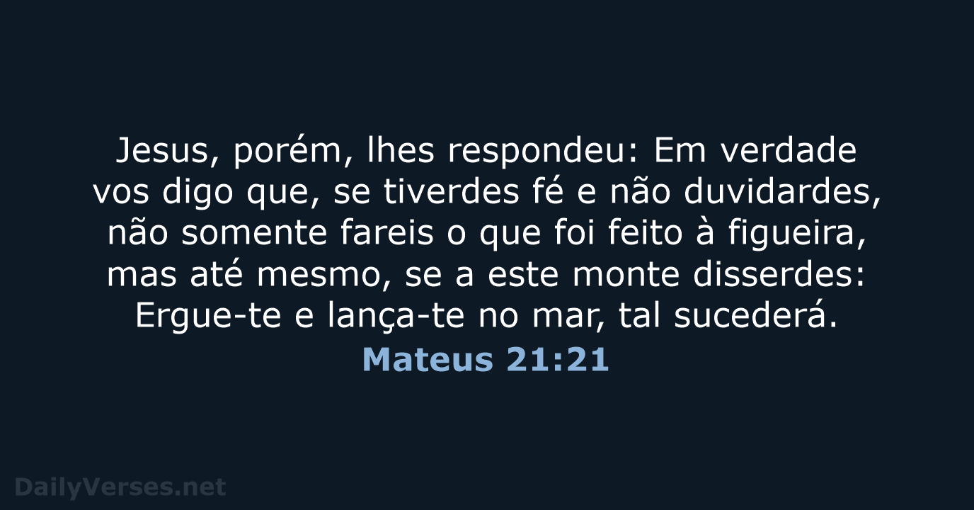 Mateus 21:21 - ARA