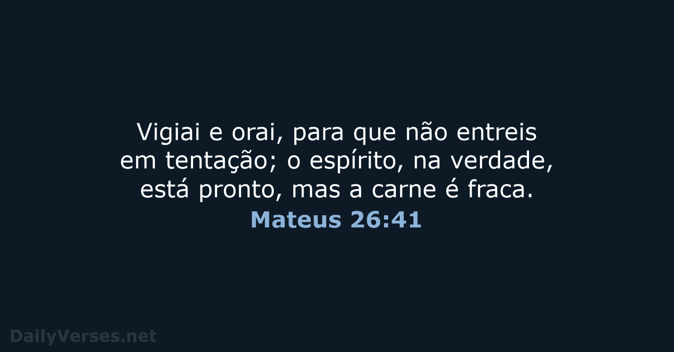 Mateus 26:41 - ARA