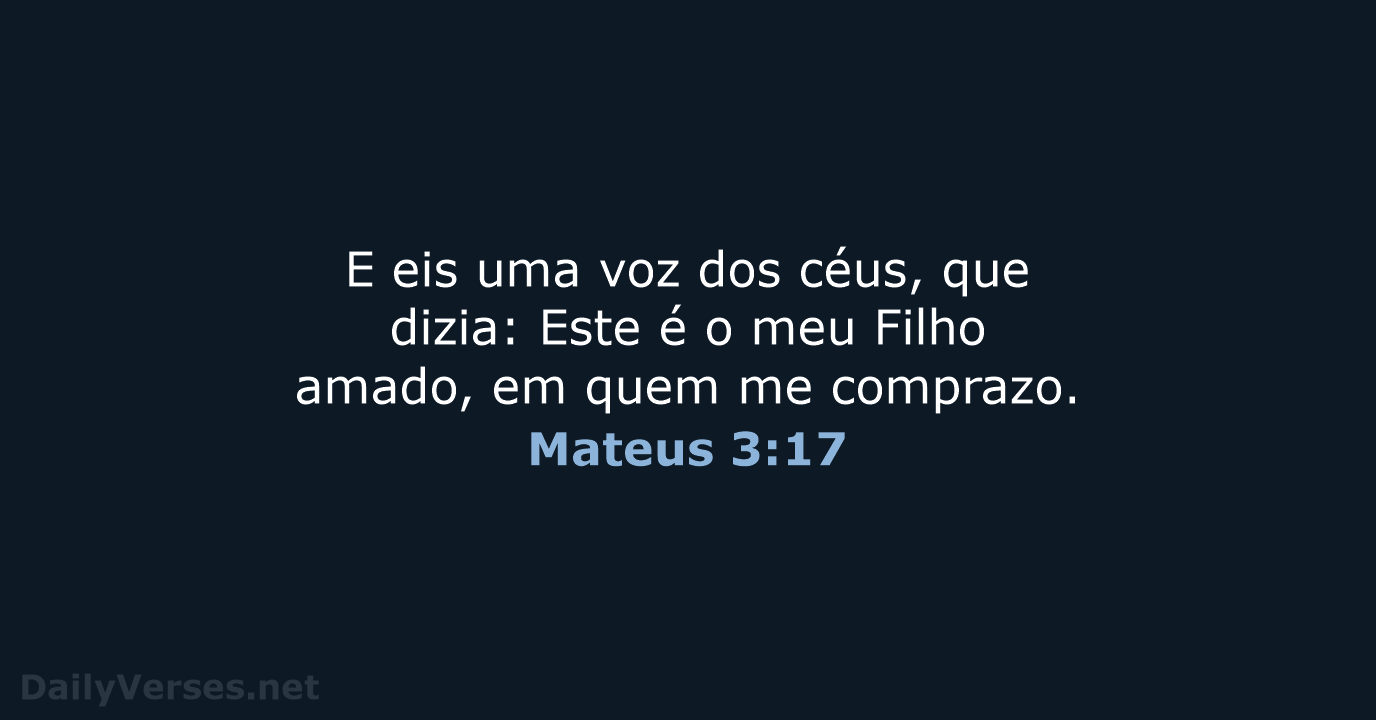 Mateus 3:17 - ARA
