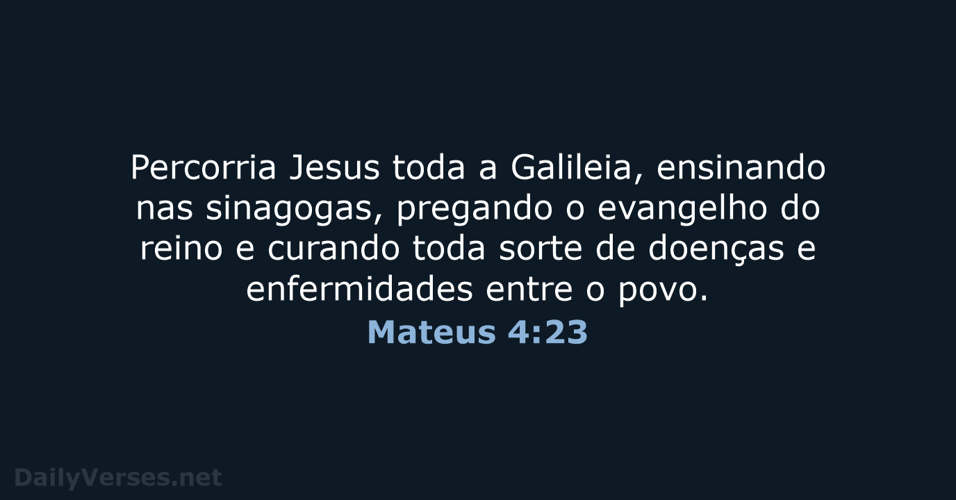 Mateus 4:23 - ARA