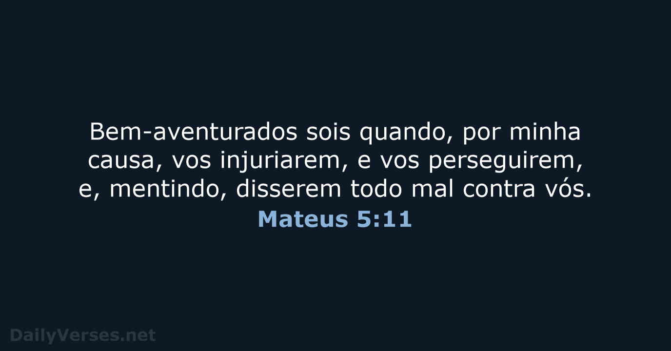 Mateus 5:11 - ARA