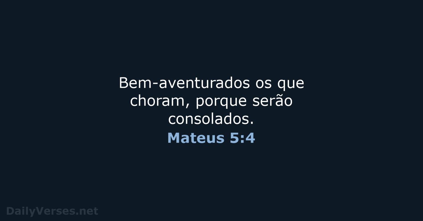 Mateus 5:4 - ARA