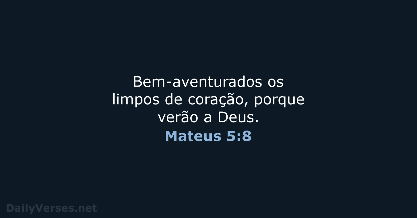 Mateus 5:8 - ARA