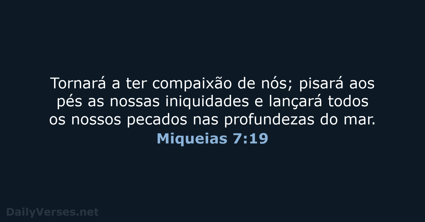 Miqueias 7:19 - ARA