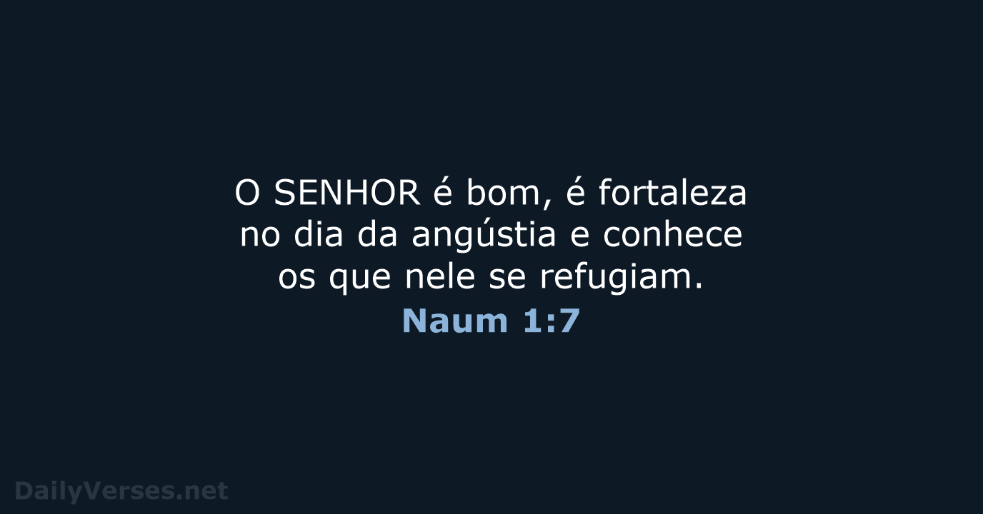 Naum 1:7 - ARA