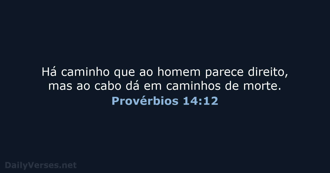 Provérbios 14:12 - ARA
