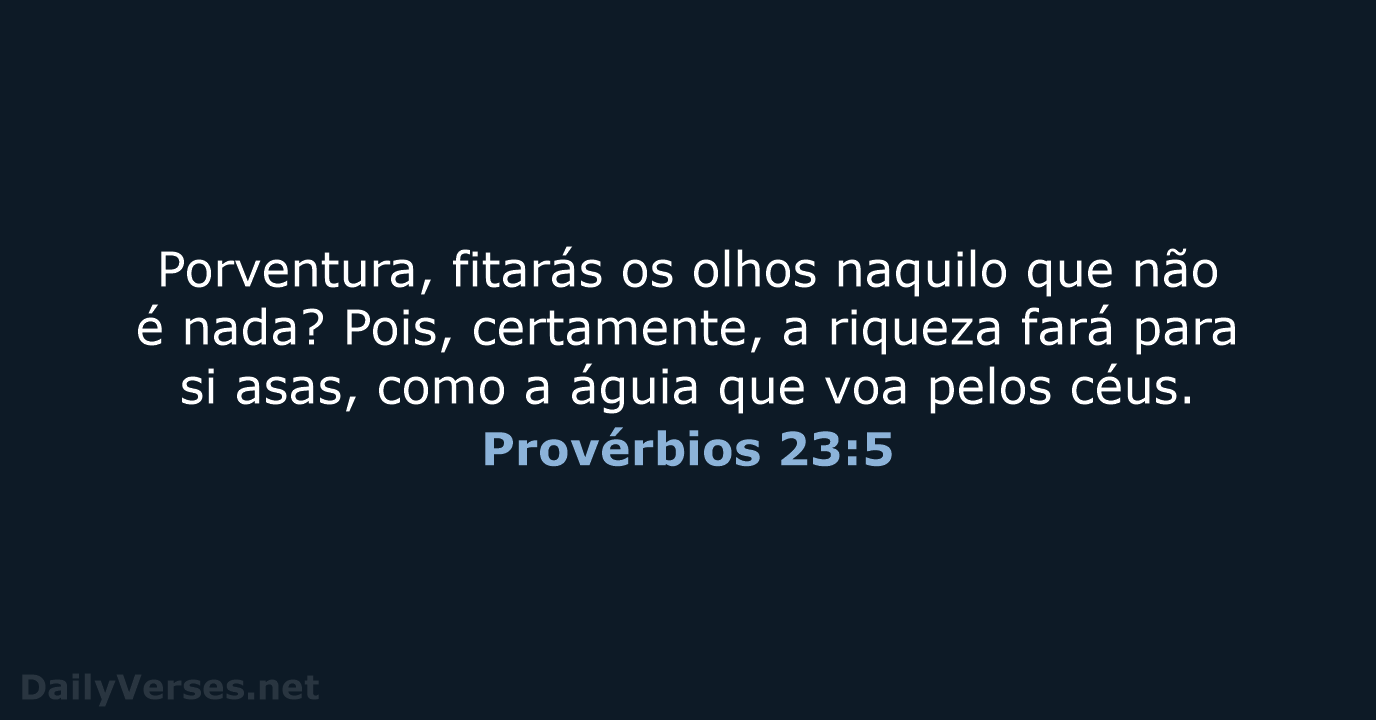 Provérbios 23:5 - ARA