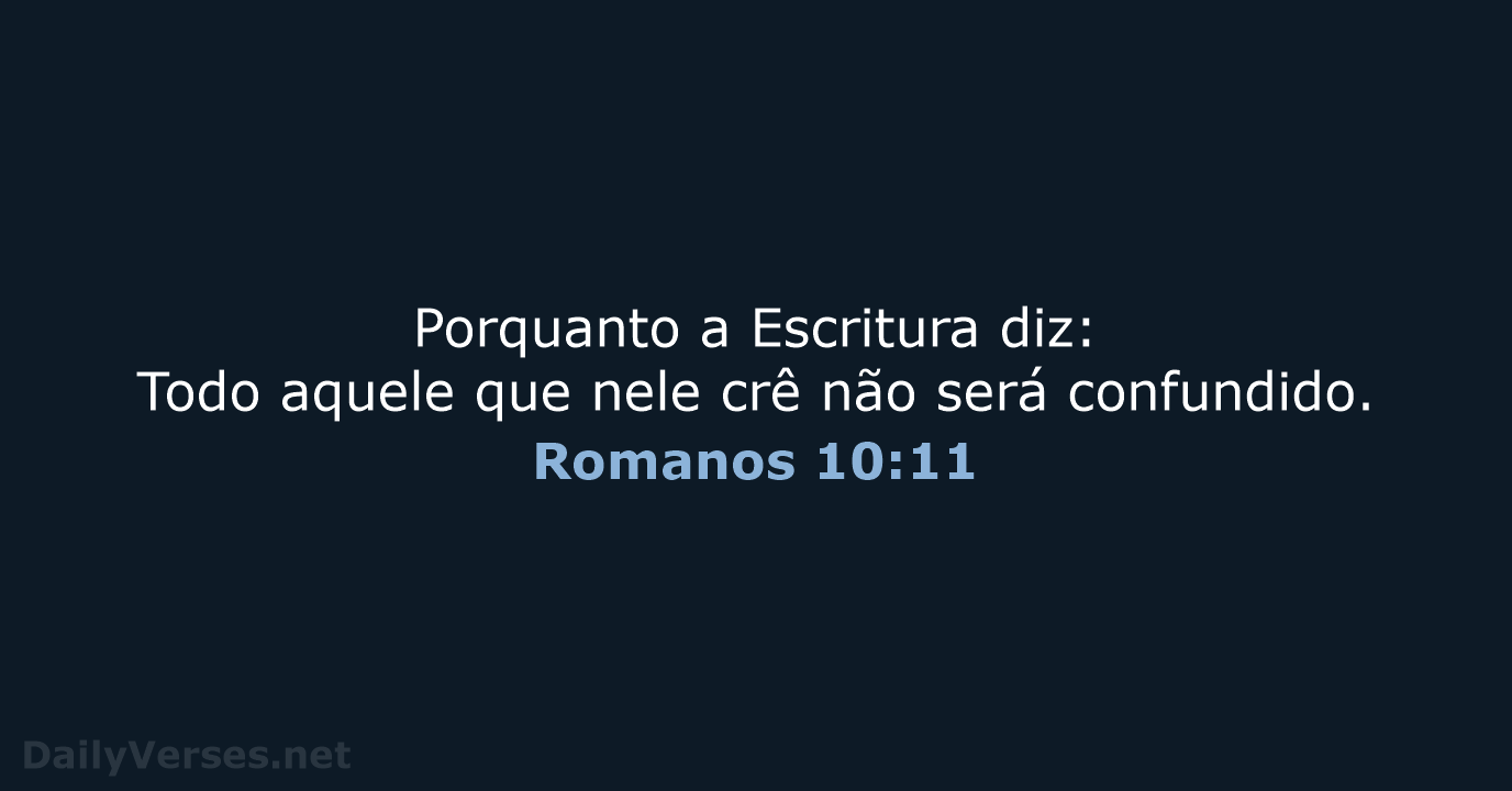 Romanos 10:11 - ARA