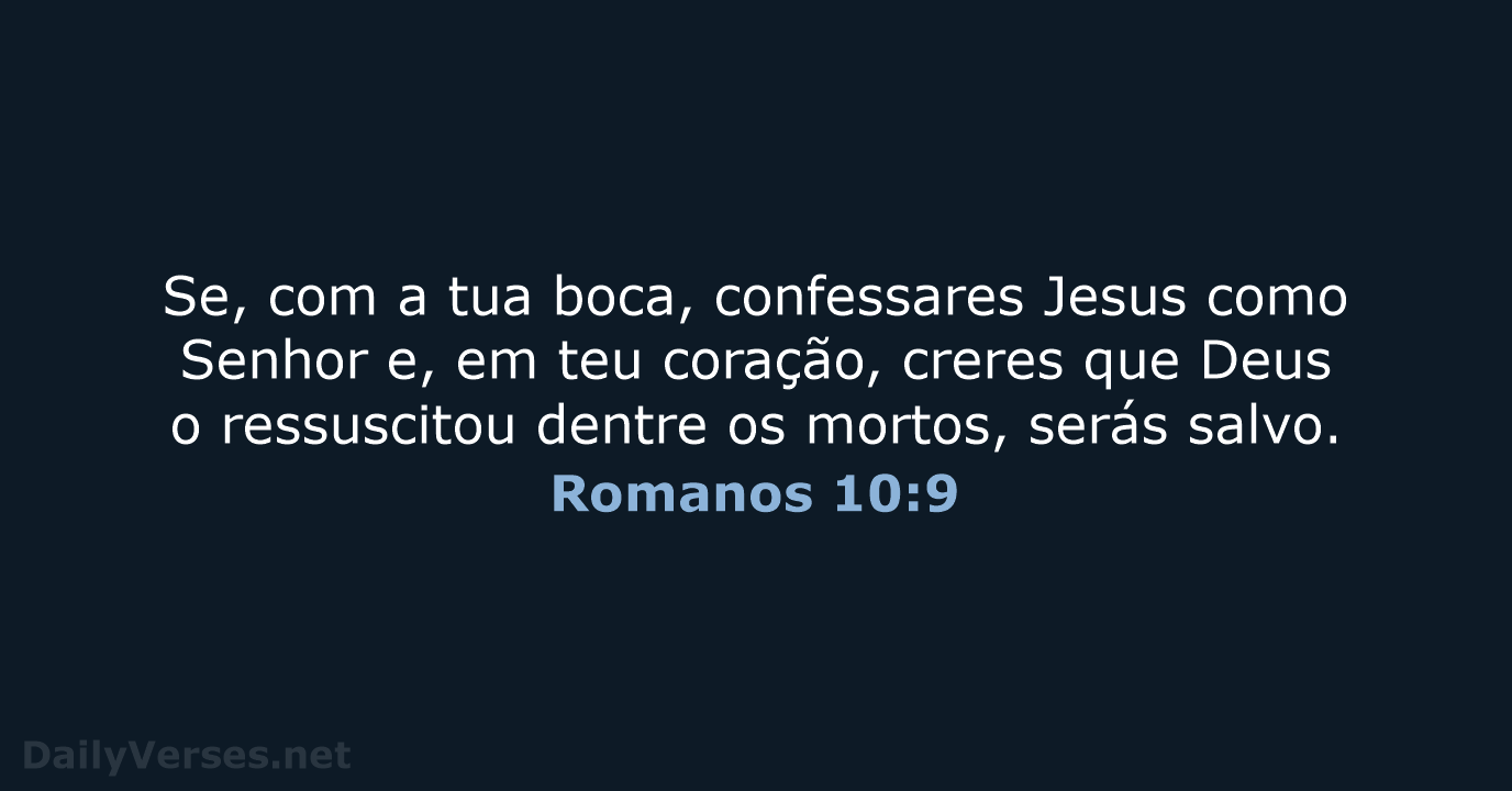 Romanos 10:9 - ARA