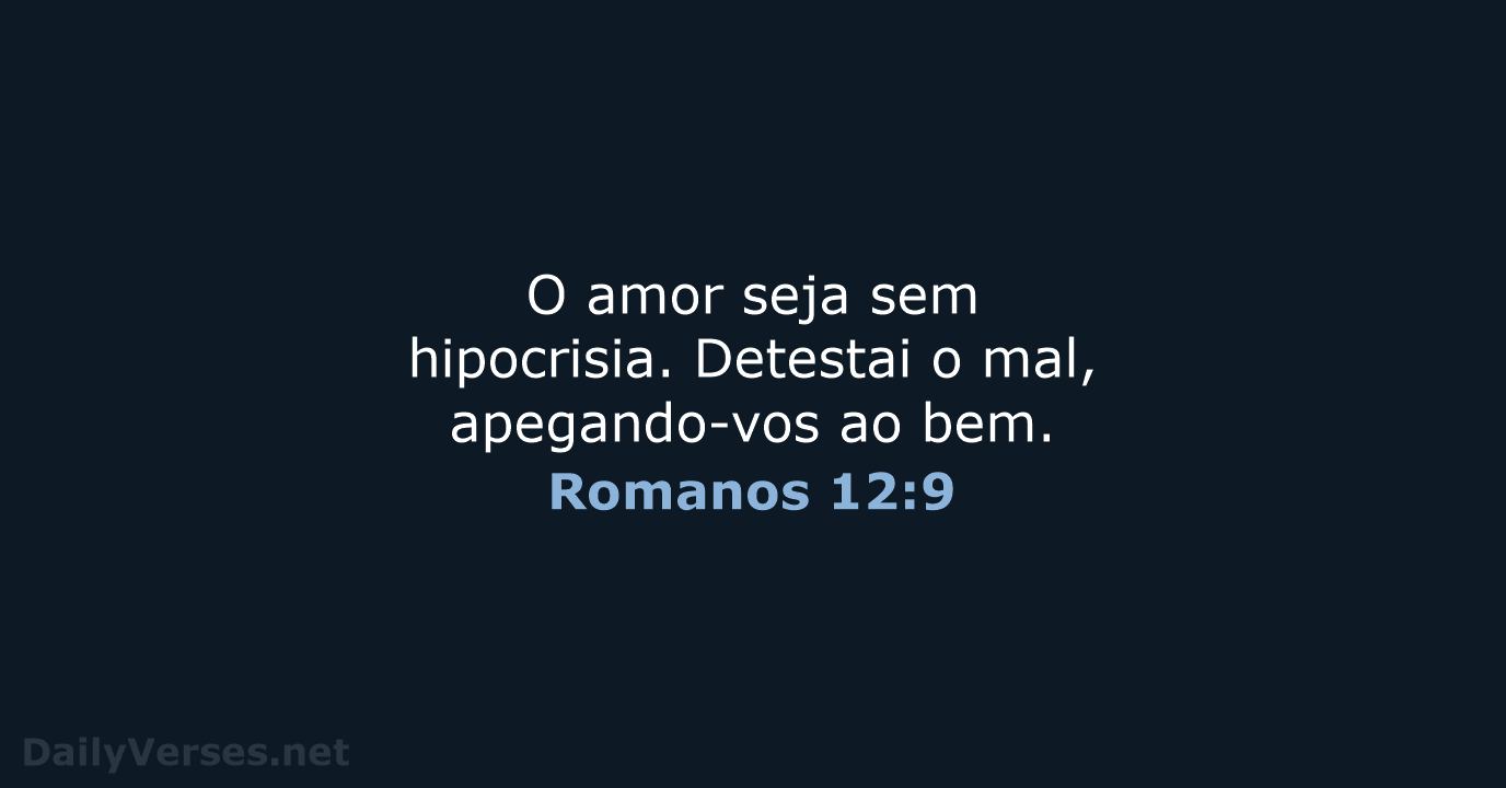Romanos 12:9 - ARA