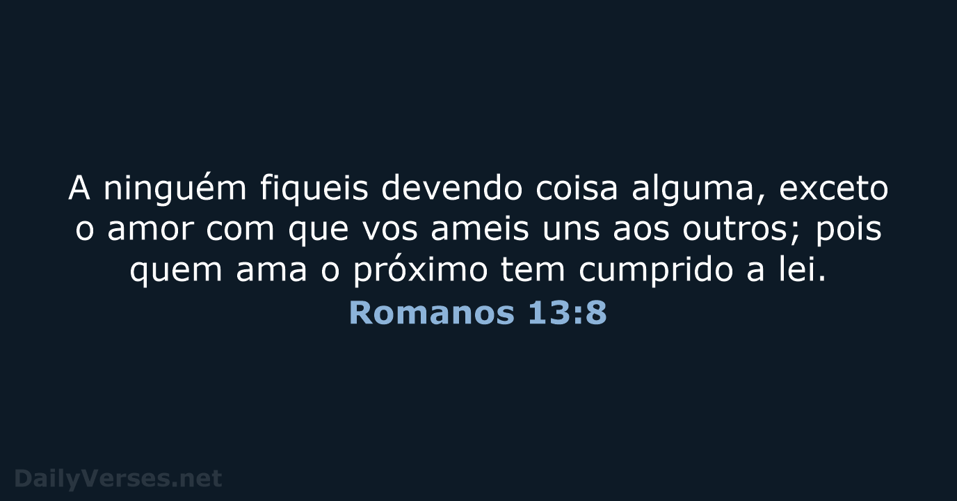 Romanos 13:8 - ARA