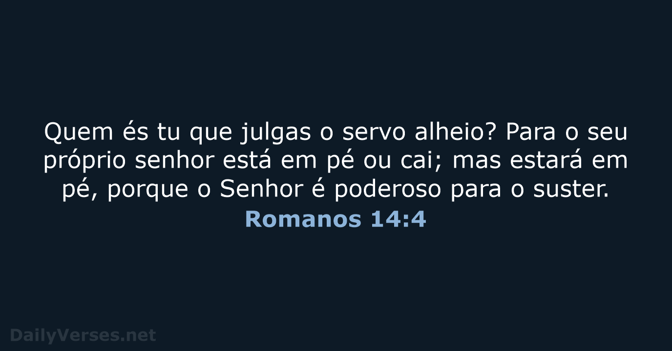 Romanos 14:4 - ARA