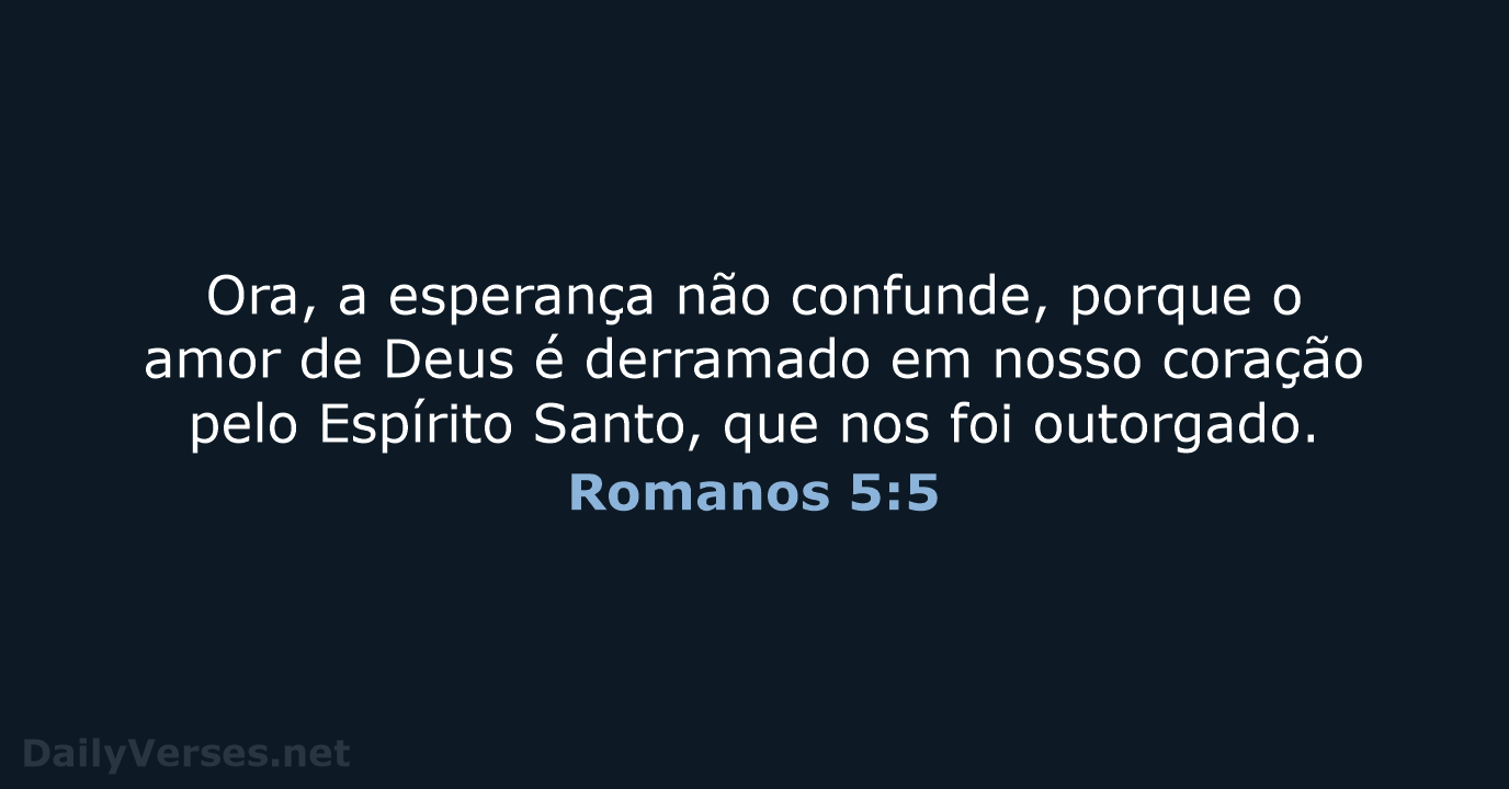 Romanos 5:5 - ARA