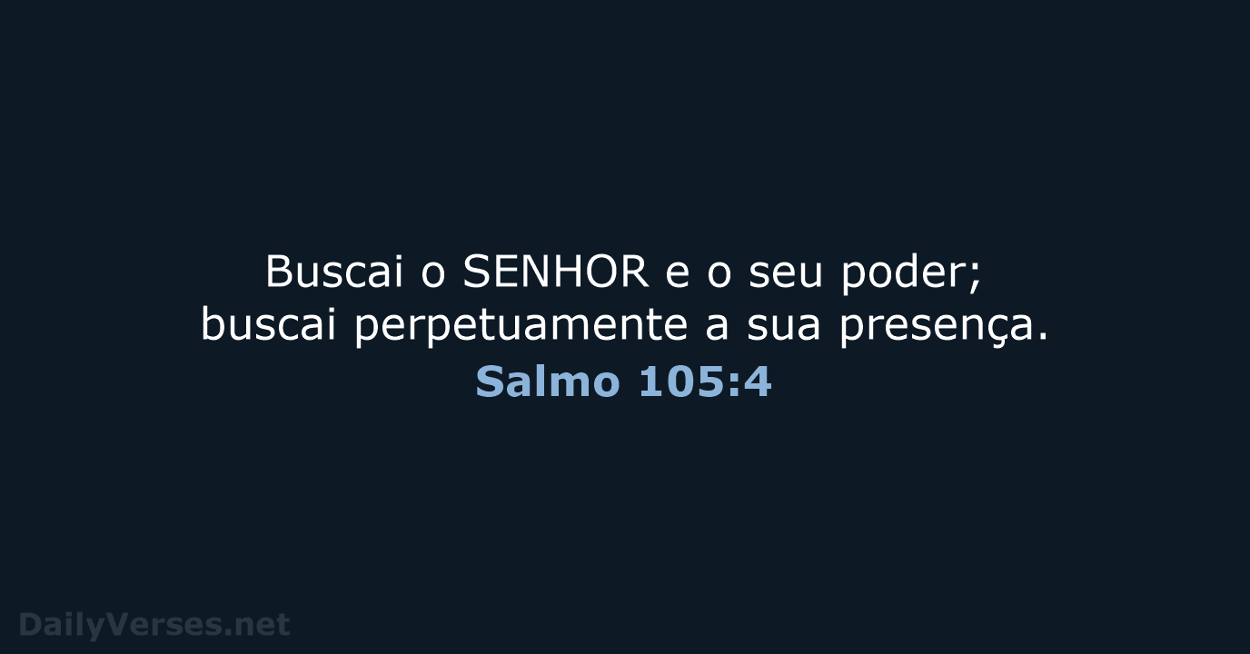 Salmo 105:4 - ARA