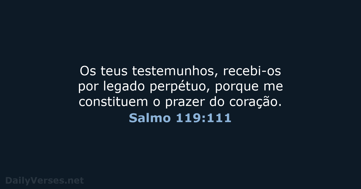Salmo 119:111 - ARA