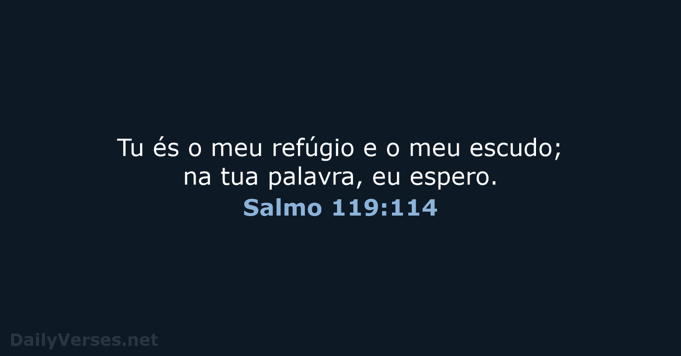 Salmo 119:114 - ARA