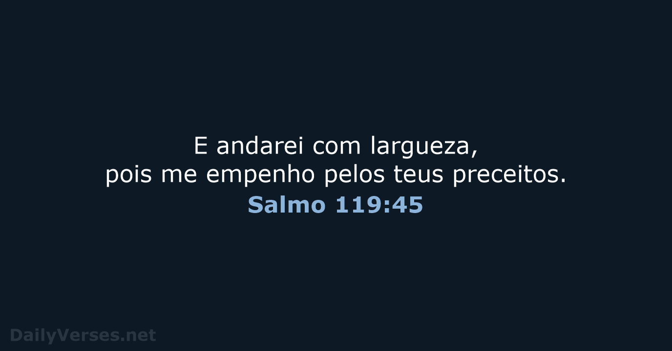 Salmo 119:45 - ARA