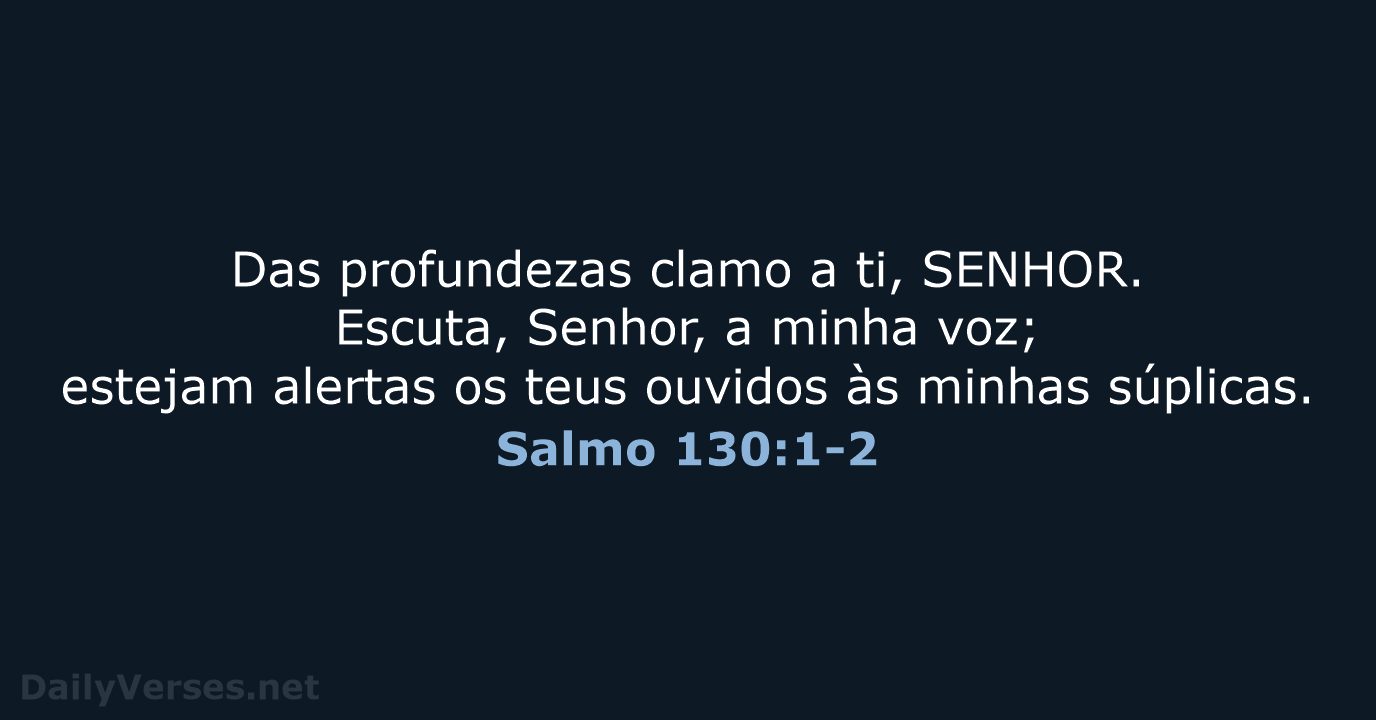 Salmo 130:1-2 - ARA