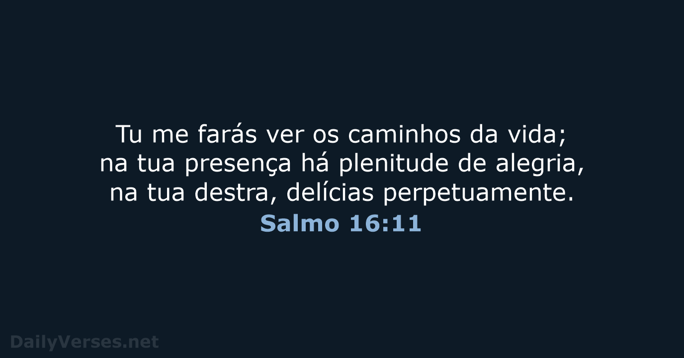 Salmo 16:11 - ARA