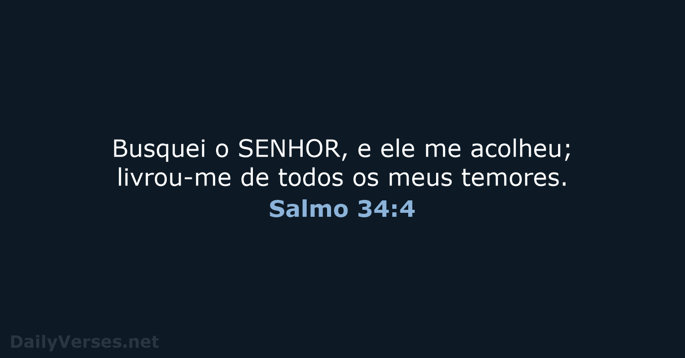 Salmo 34:4 - ARA