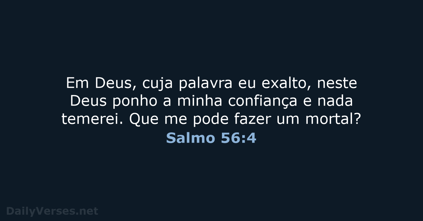 Salmo 56:4 - ARA