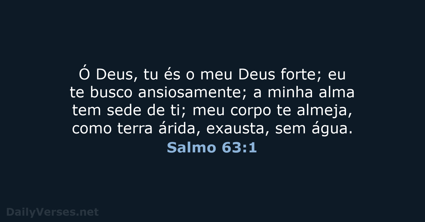 Salmo 63:1 - ARA