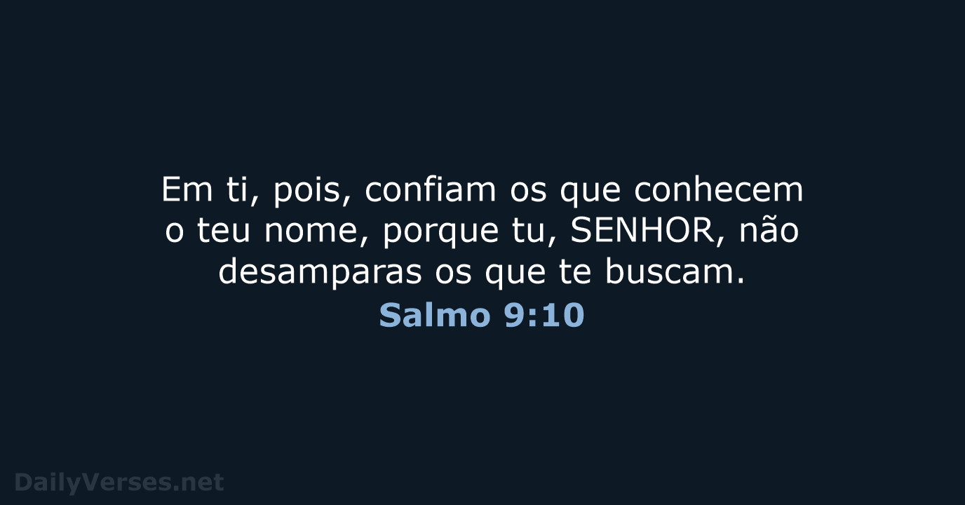 Salmo 9:10 - ARA