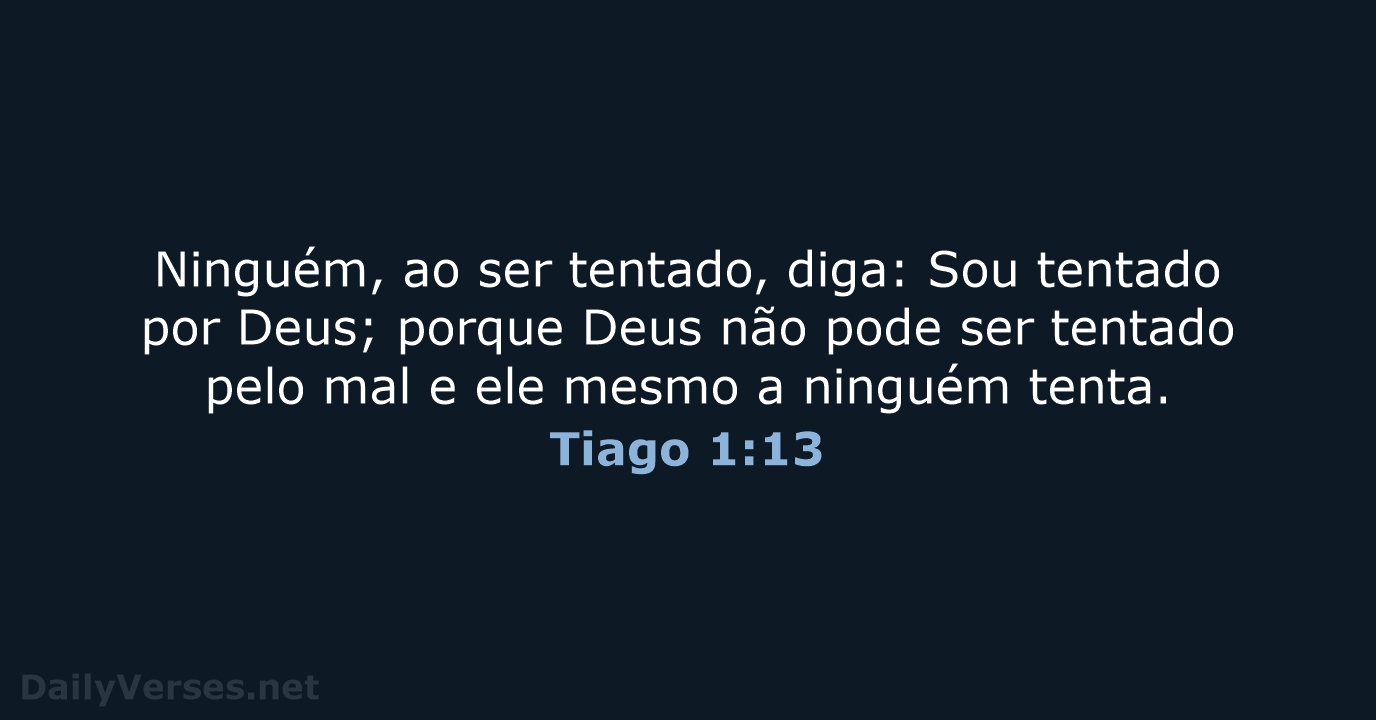 Tiago 1:13 - ARA