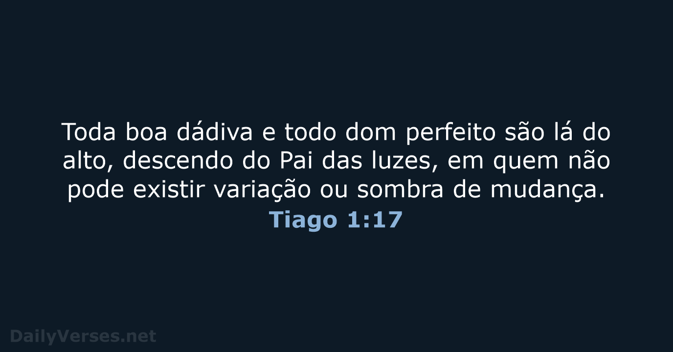 Tiago 1:17 - ARA