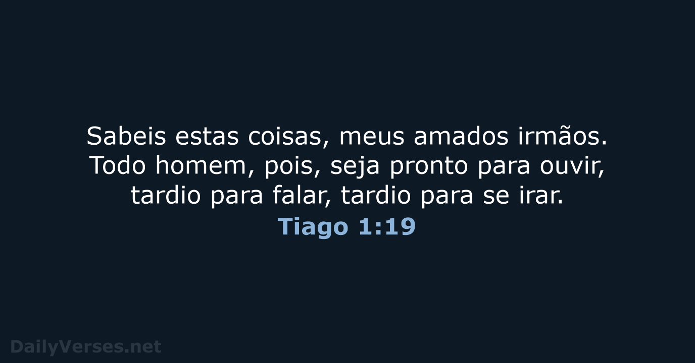 Tiago 1:19 - ARA