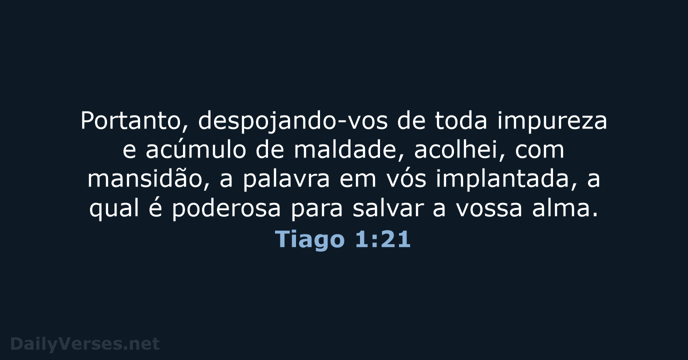 Tiago 1:21 - ARA