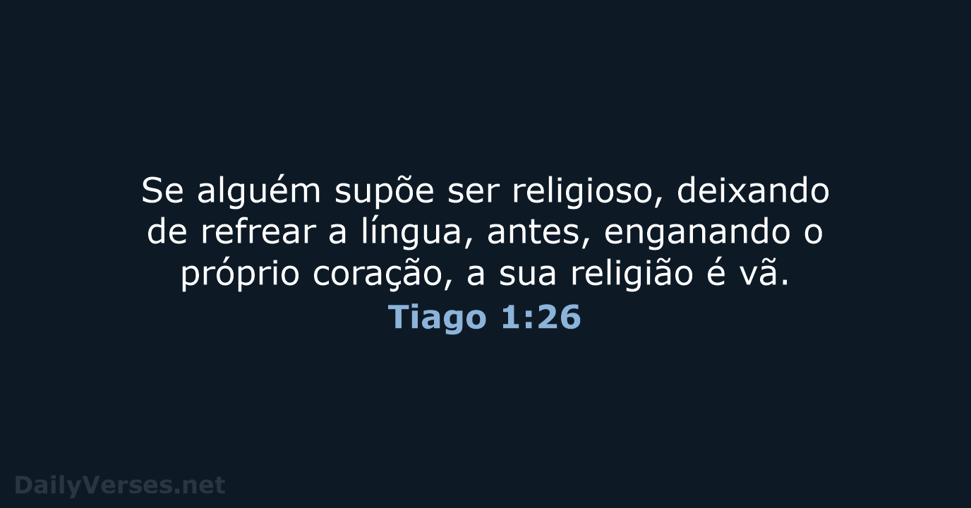 Tiago 1:26 - ARA