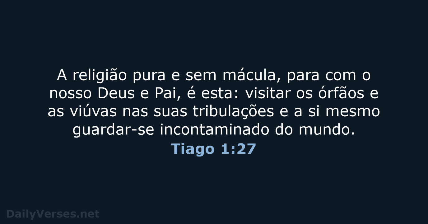 Tiago 1:27 - ARA