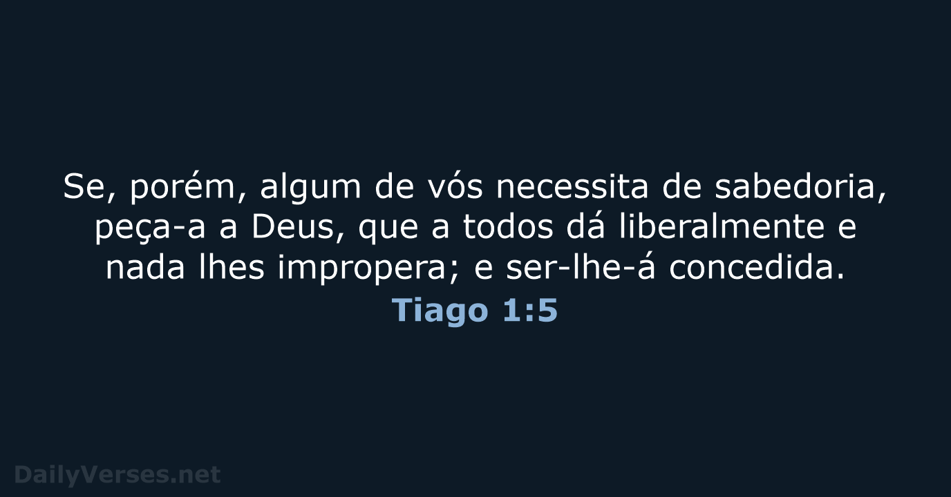 Tiago 1:5 - ARA