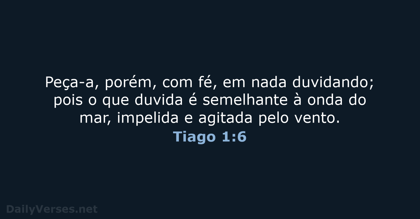 Tiago 1:6 - ARA