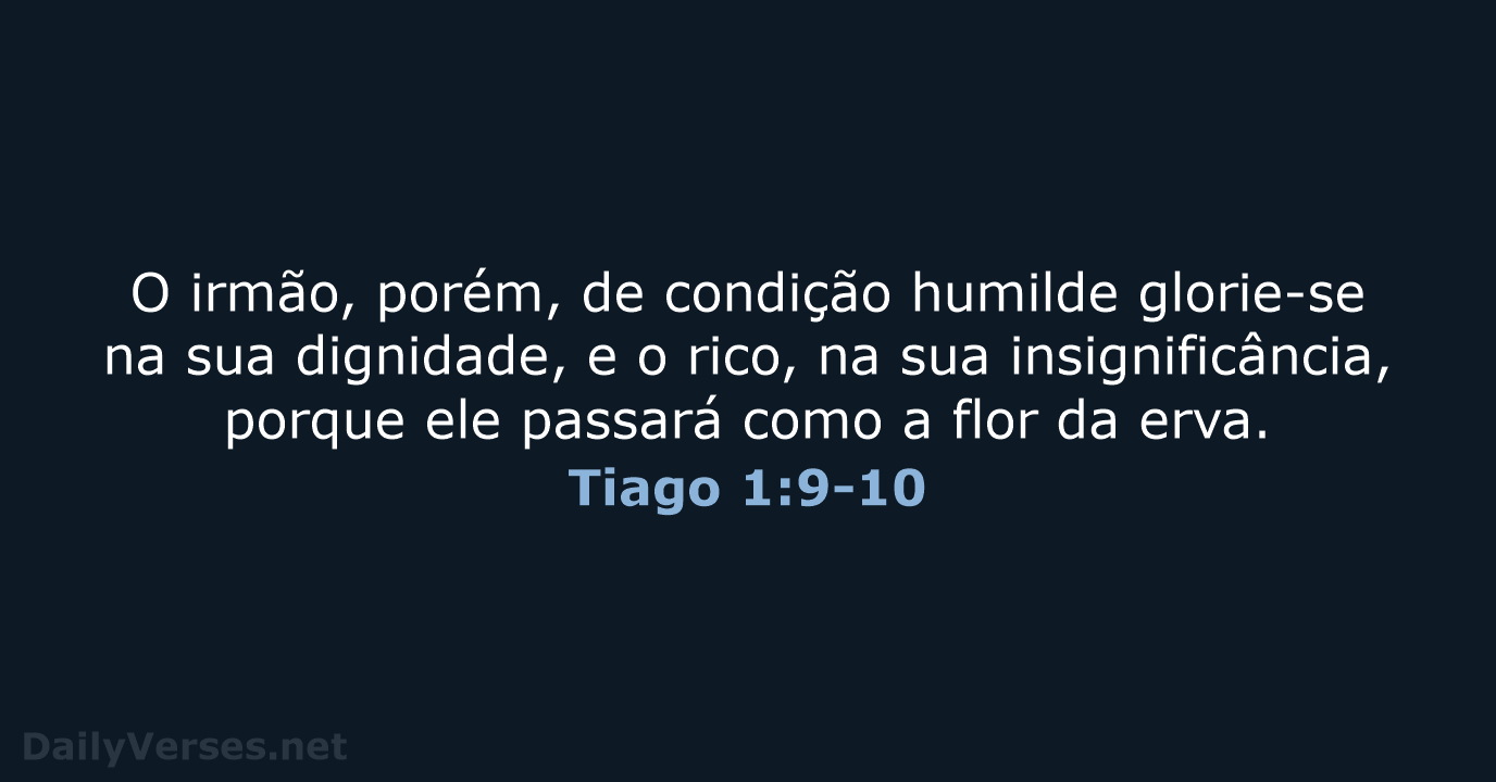 Tiago 1:9-10 - ARA
