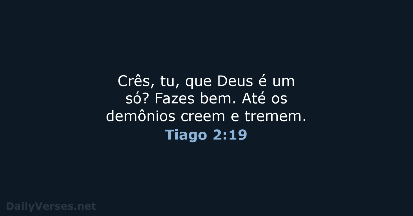 Tiago 2:19 - ARA