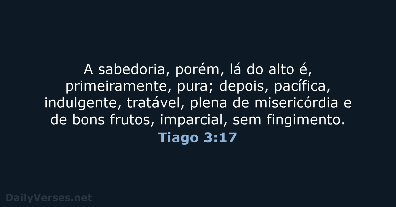 Tiago 3:17 - ARA