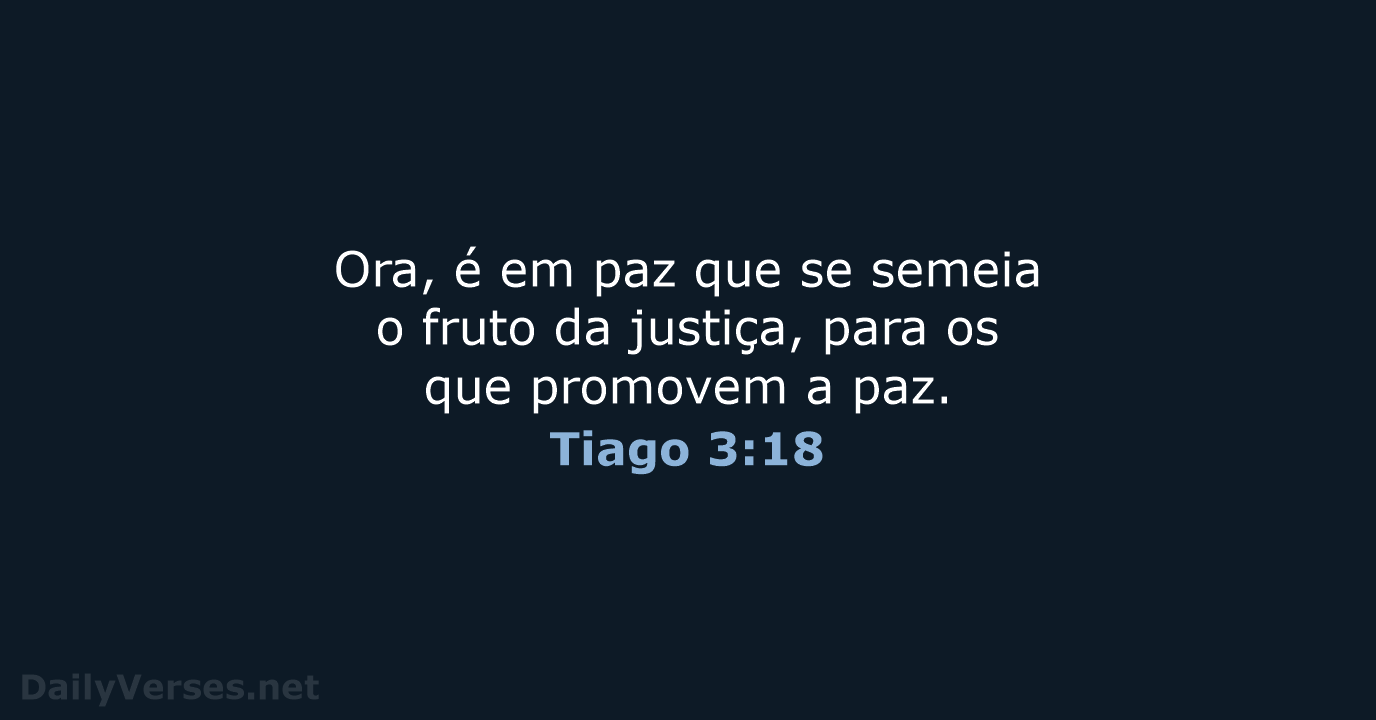 Tiago 3:18 - ARA