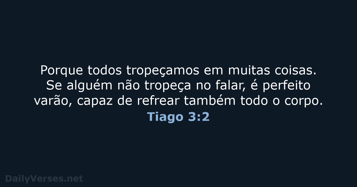 Tiago 3:2 - ARA
