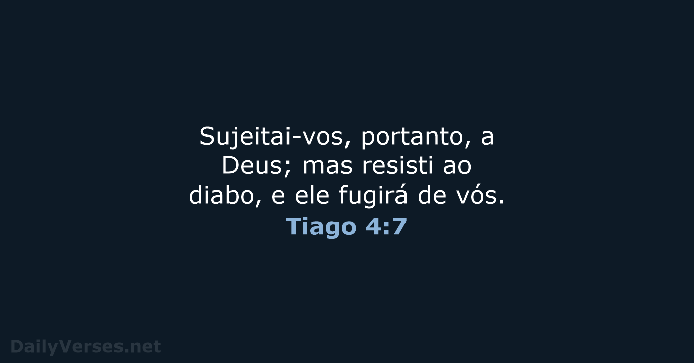 Tiago 4:7 - ARA