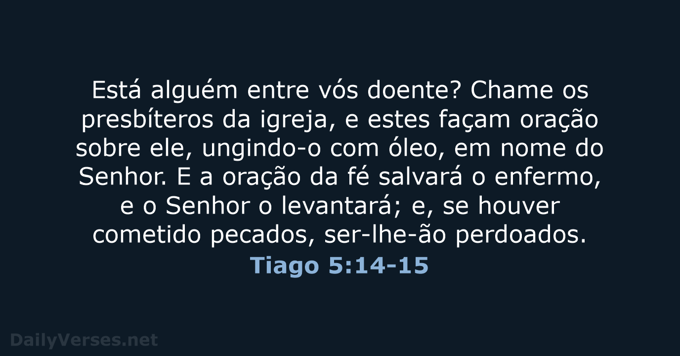 Tiago 5:14-15 - ARA