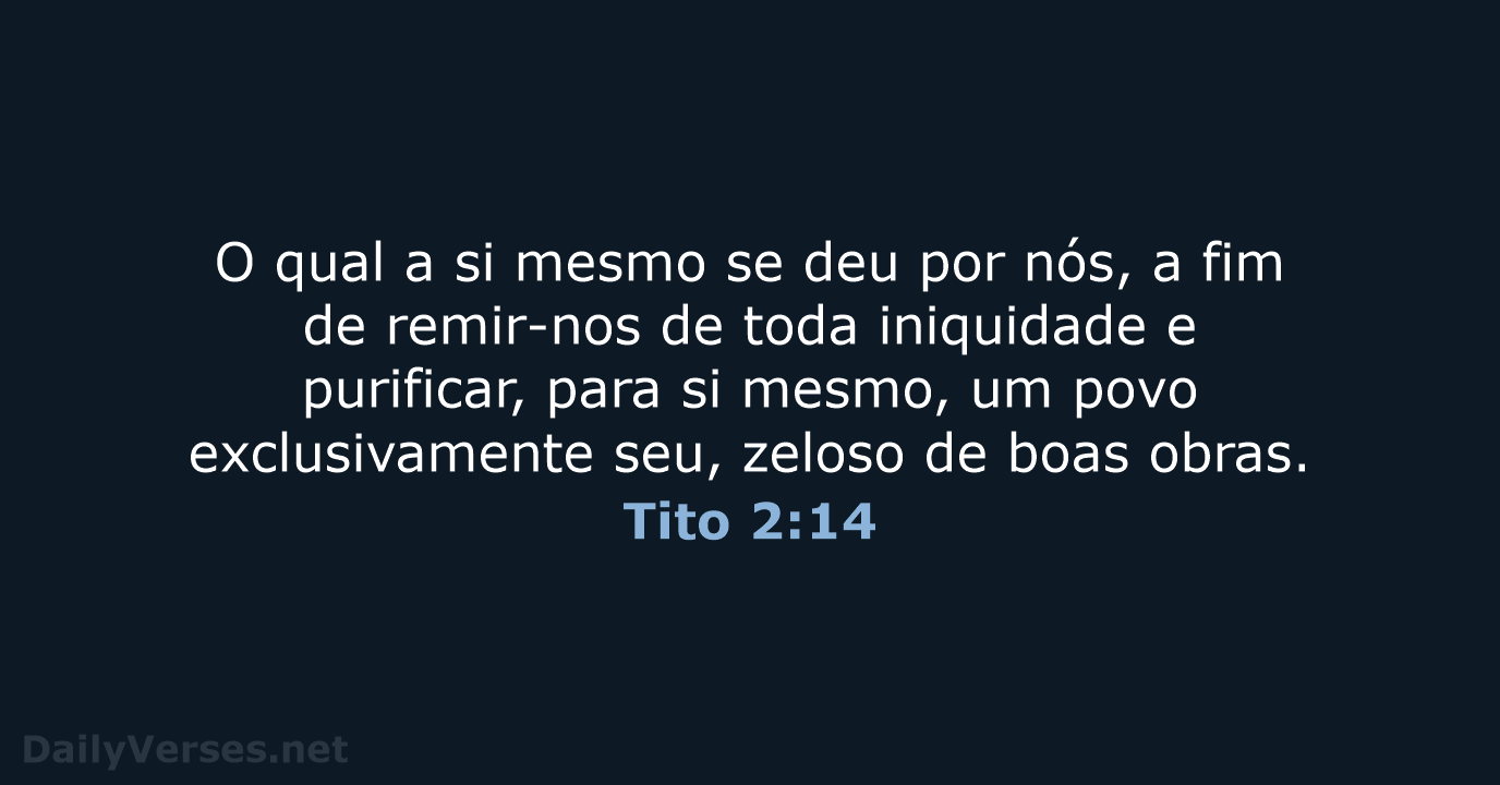 Tito 2:14 - ARA