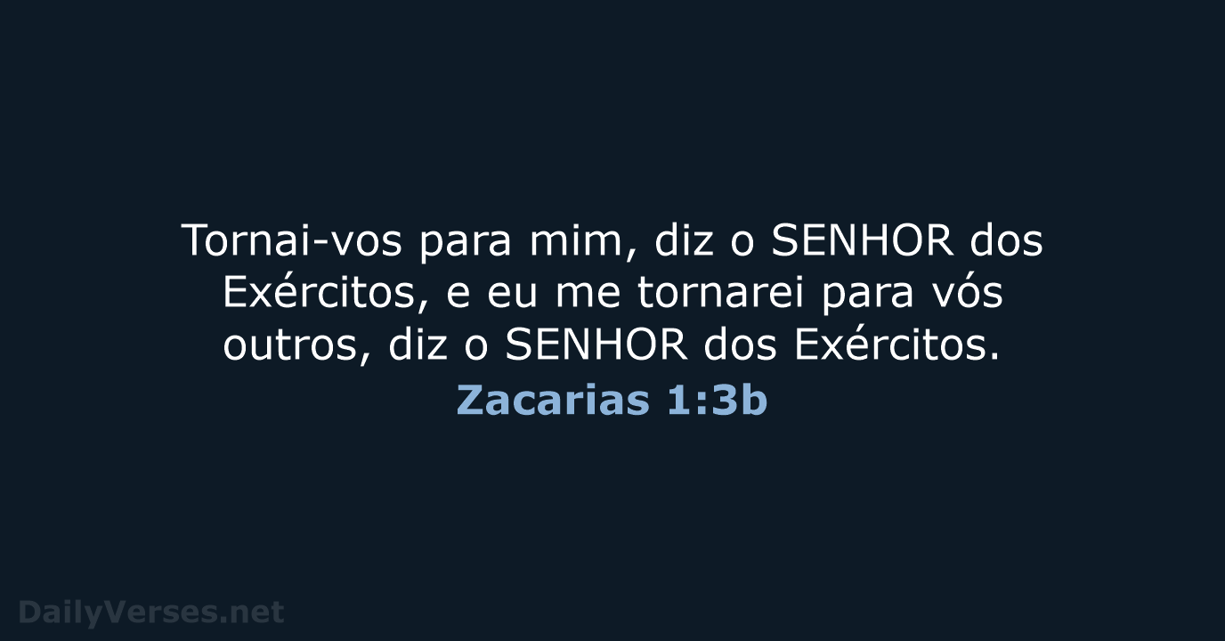 Zacarias 1:3b - ARA