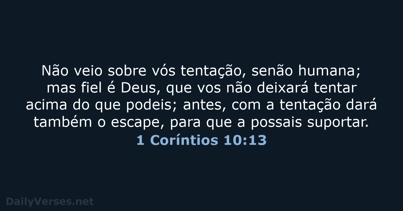 1 Coríntios 10:13 - ARC