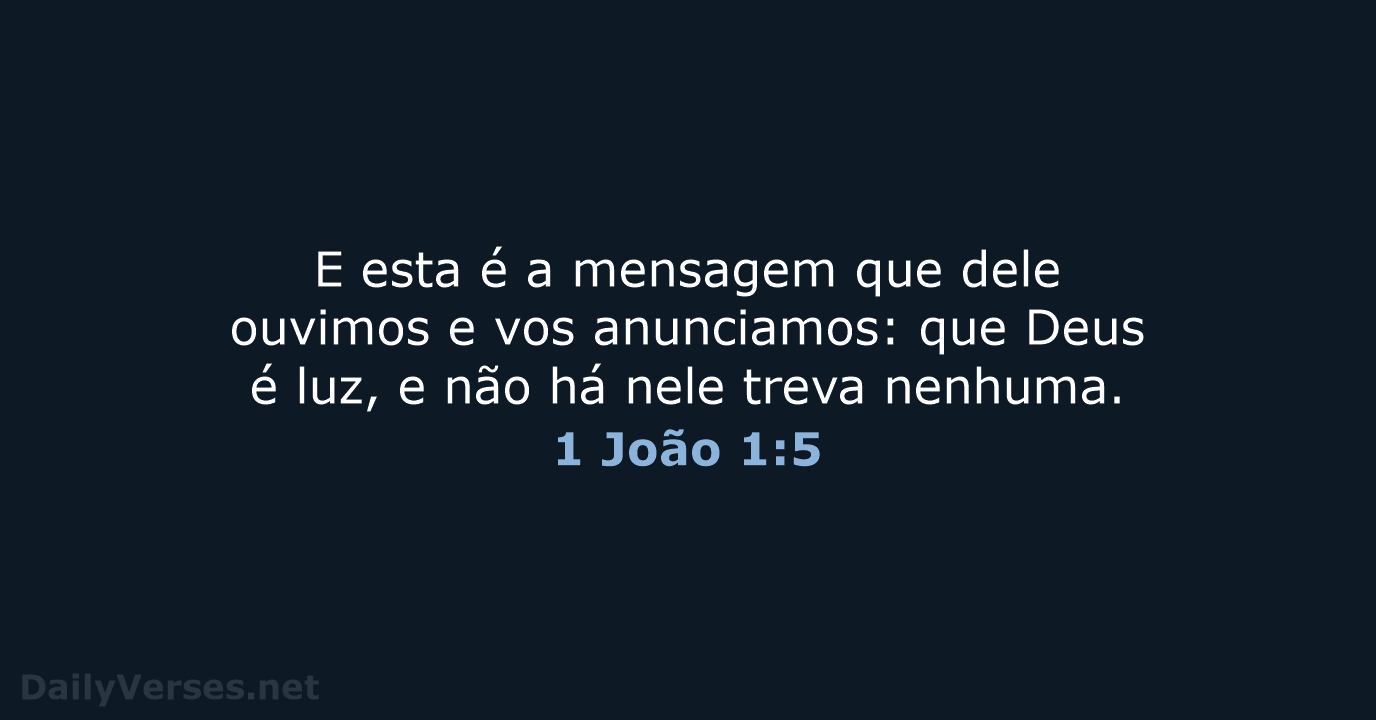 1 João 1:5 - ARC