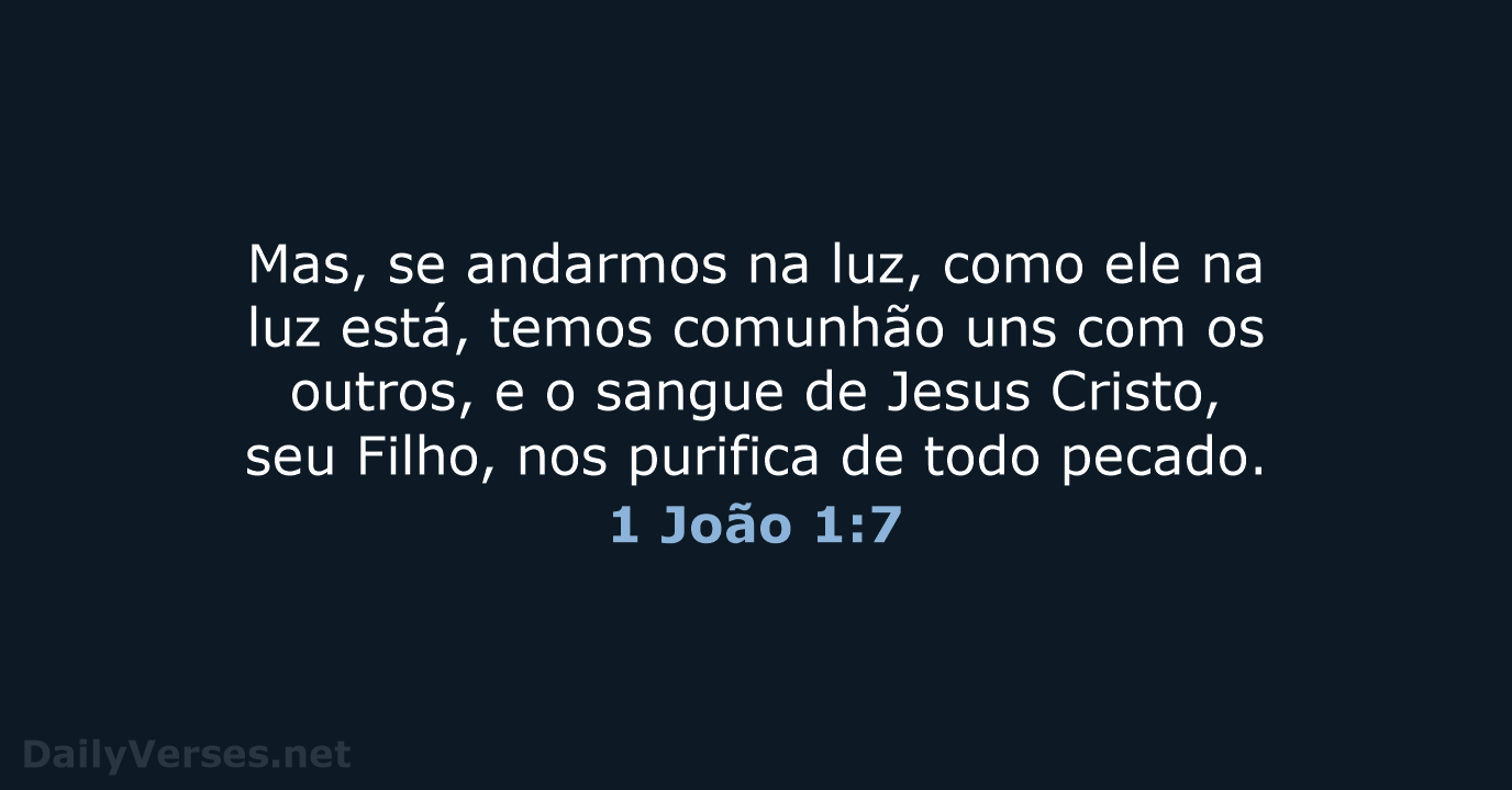 1 João 1:7 - ARC