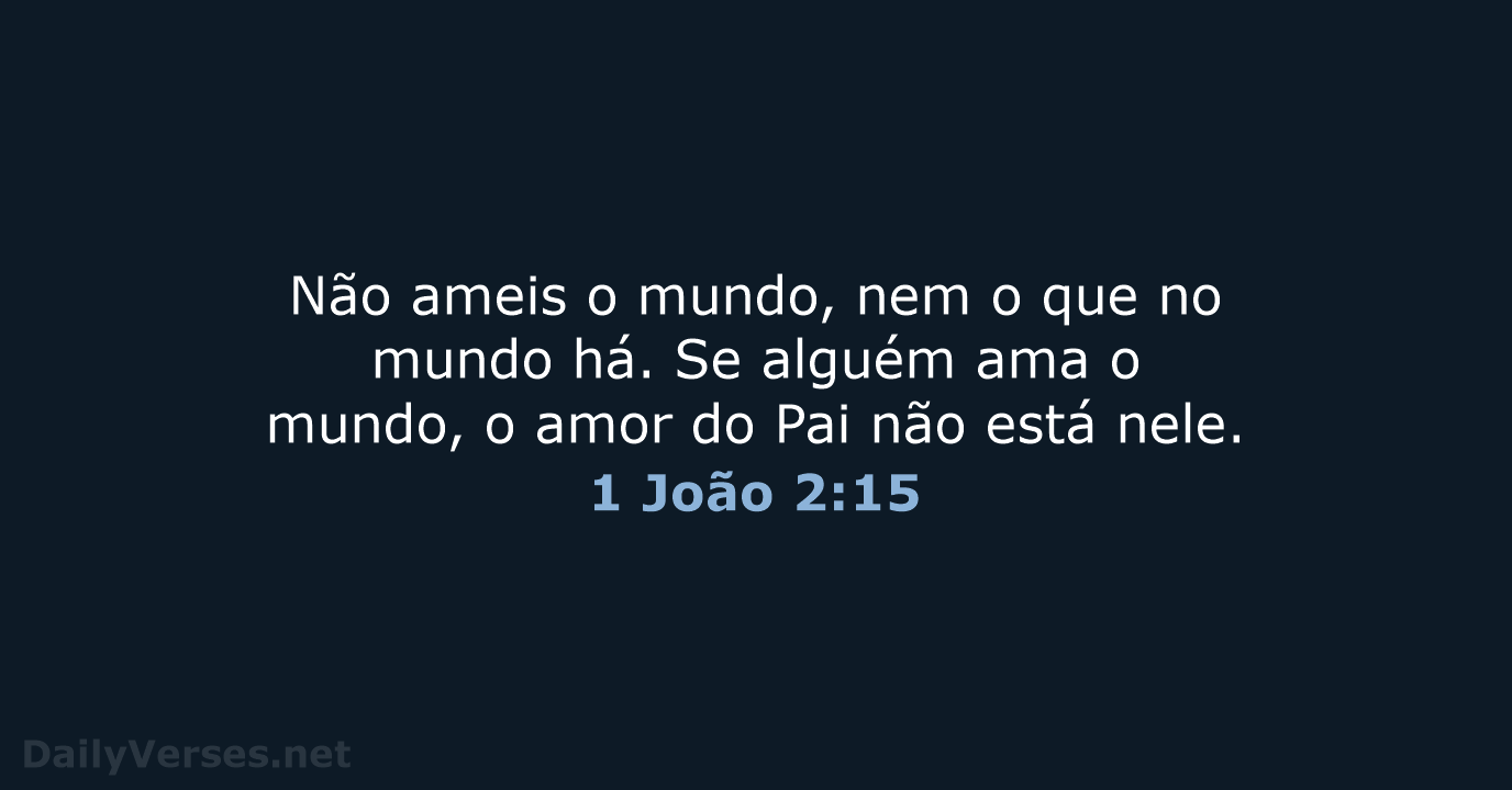 1 João 2:15 - ARC