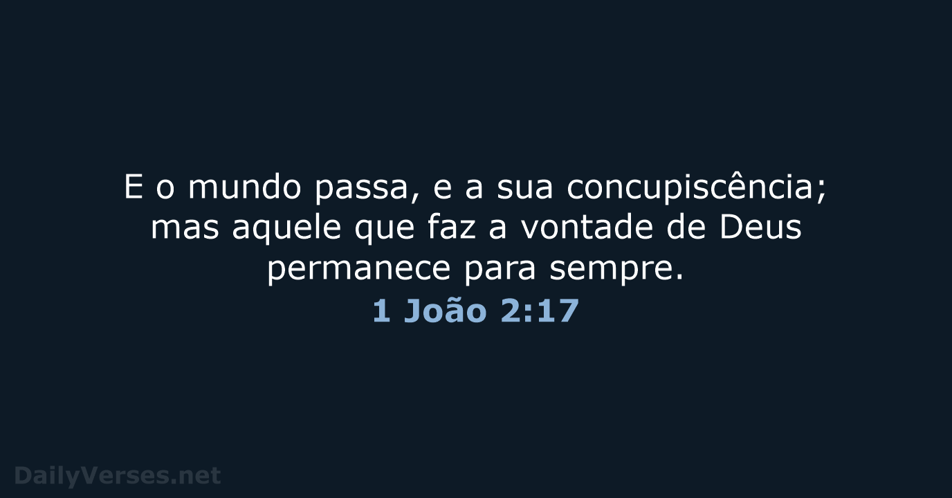 1 João 2:17 - ARC
